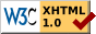 XHTML 1.0 Transitional ist valide!